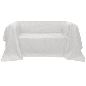 vidaXL Bankhoes 270x350 cm microsu&egrave;de cr&egrave;me