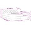 vidaXL Boxspringbed met matras Taupe 200 x 160 cm Polyester