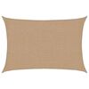 vidaXL Zonnezeil 160 g/m&sup2; 2x2,5 m HDPE taupe