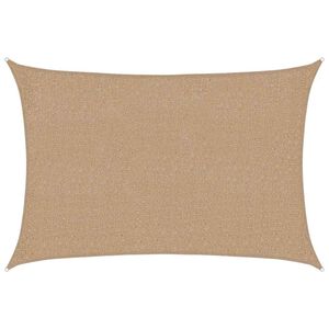 vidaXL Zonnezeil 160 g/m&sup2; 2x2,5 m HDPE taupe