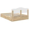 vidaXL Opslag bed met lade Sonoma Eiken 140 x 190 cm Bewerkt hout
