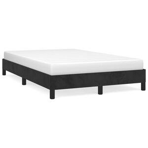 vidaXL Bedframe zonder matras 120x200 cm fluweel zwart