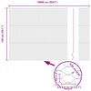 vidaXL Afrasteringspaal Zilver 100 x 1,5 m (36 mm gaas) Staal