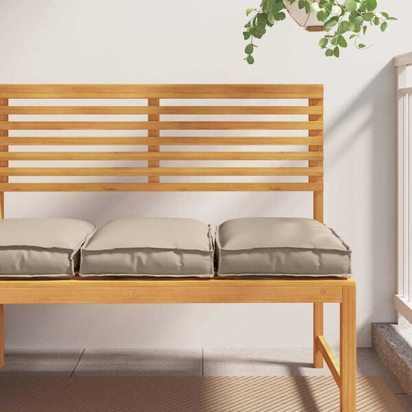 vidaXL Kussen 2 pcs Taupe 40 x 40 x 8 cm Oxford Stof