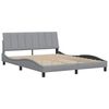 vidaXL Bedframe zonder matras "Hanko" stof lichtgrijs 160x200 cm