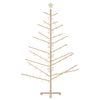 vidaXL Houten kerstboom Naturel 180 cm Massief grenenhout