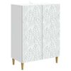 vidaXL Dressoir Wit 66 x 34,5 x 90 cm Bewerkt hout