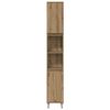 vidaXL Badkamermeubelset met plank 3 pcs Artisan Eiken Bewerkt hout