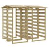vidaXL Pergola's met dak 4 st 100x90x200 cm ge&iuml;mpregneerd grenenhout