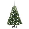 vidaXL Kunstkerstboom met 150 LED met standaard Groen 120 cm PE en PVC