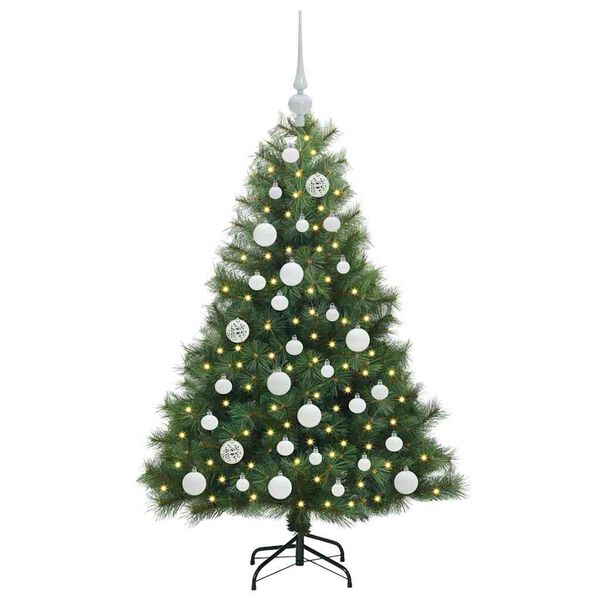 vidaXL Kunstkerstboom met 150 LED met standaard Groen 120 cm PE en PVC