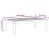 vidaXL Tuintafel 100x60x30 cm massief acaciahout