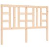 vidaXL Bedframe met hoofdbord massief hout