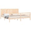 vidaXL Bedframe met hoofdbord massief hout 200x200 cm