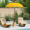 vidaXL Balinese Parasol Geel 185 x 185 x 260 cm