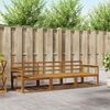 vidaXL Buiten bankenset met kussen 3 pcs Natuurlijk en Cr&egrave;me