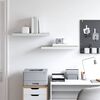 vidaXL Wandschappen zwevend 2 st 60x23,5x3,8 cm MDF eikenkleurig wit