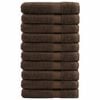 vidaXL Saunadoeken SOLUND 10 st 600 g/m&sup2; 80x200 cm bruin