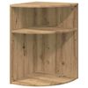 vidaXL Bijzettafel Artisan Eiken 39,7 x 39,7 x 60 cm Bewerkt hout
