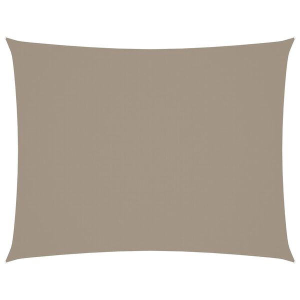 vidaXL Zonnescherm rechthoekig 5x7 m oxford stof taupe