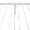 vidaXL Bedframe met hoofd- en voeteneinde metaal wit 75x190 cm