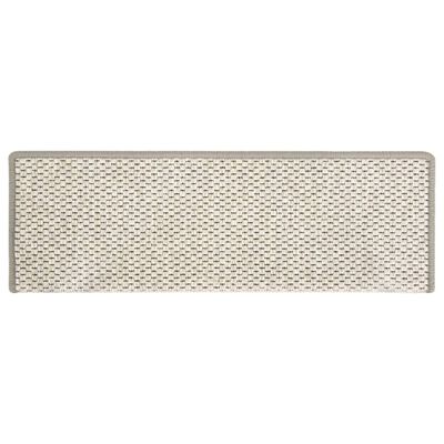 vidaXL Trapmatten zelfklevend 15 st sisal-look 65x21x4 cm beige