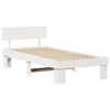 vidaXL Bedframe met hoofdeinde Wit 90 x 200 cm Massief grenenhout