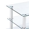 vidaXL Tv-meubel 150x40x40 cm gehard glas transparant