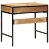 vidaXL Schrijfbureau met lade Bruin 80 x 50 x 75 cm Massief Mango Hout