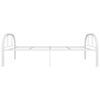 vidaXL Bedframe metaal wit 90x200 cm