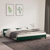 vidaXL Bedframe zonder matras 160x200 cm fluweel donkergroen
