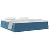 vidaXL Opbergbed met matras Donkerblauw 200 x 200 cm Fluweel