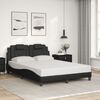 vidaXL Bedframe "Viana" met LED zonder matras zwart 140x190 cm