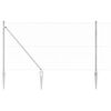 vidaXL Afrasteringspaal Zilver 100 x 1,2 m (50 mm gaas) Staal