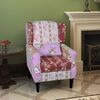 vidaXL Fauteuil met patchwork ontwerp stof