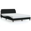 vidaXL Bedframe Dover zwart 135x190 cm stof