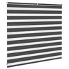 vidaXL Zebra rolgordijn 155x100 cm stofbreedte 150,9 cm zwart