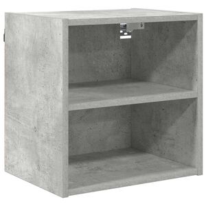 vidaXL Hangkast met opslag Beton Grijs 40 x 29,5 x 40 cm Bewerkt hout