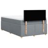 vidaXL Boxspring met matras stof lichtgrijs 120x190 cm