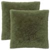 vidaXL Kussensloop 2 st HEERLEN Groen 60 x 60 cm PV Fleece