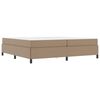 vidaXL Bedframe met matras Cappuccino 200 x 200 cm Stof
