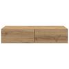 vidaXL Wandschap met lades 80x33x17 cm bewerkt hout artisanaal eiken