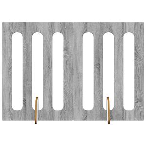 vidaXL Opvouwbaar huisdierhek 2 st Grijs Sonoma 100,5 x 38 x 70 cm