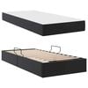 vidaXL Opslag bed met matras met matras met opslag 2 pcs Zwart Leer