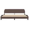 vidaXL Bedframe "Dover" kunstleer bruin 200x200 cm