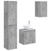 vidaXL Badkamermeubelset 3 st Betongrijs 33 x 34,5 x 160 cm
