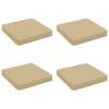 vidaXL 4-Piece Zitkussens VUGHT 4 pcs 100% Polyester Beige