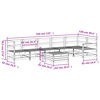 vidaXL 7-delige Loungeset ge&iuml;mpregneerd grenenhout