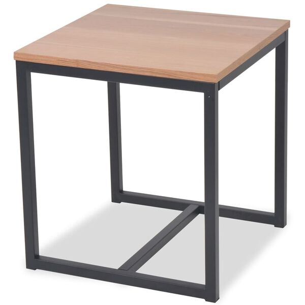 vidaXL Salontafel 48x48x53 cm essenhout