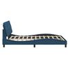vidaXL Bedframe zonder matras stof blauw 140x200 cm